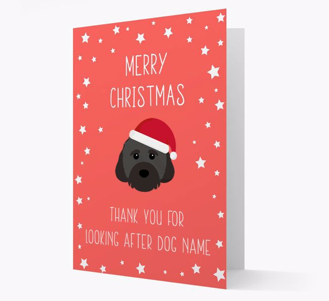 'Thank You' Christmas Card with your {breedFullName} Christmas Icon